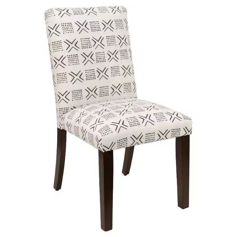 Chaise de salle à manger Skyline Furniture Hendrix imprimée en blocs