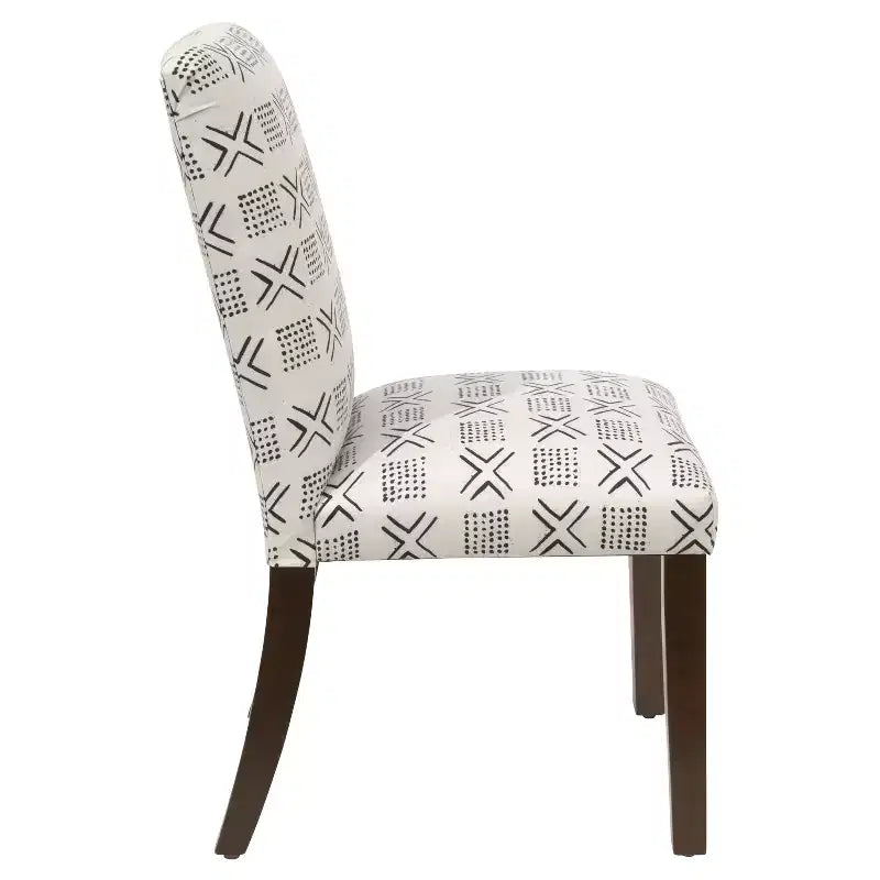 Chaise de salle à manger Skyline Furniture Hendrix imprimée en blocs