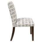 Chaise de salle à manger Skyline Furniture Hendrix imprimée en blocs