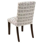 Chaise de salle à manger Skyline Furniture Hendrix imprimée en blocs