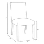 Chaise de salle à manger Skyline Furniture Hendrix imprimée en blocs