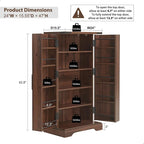 47 armoire de cuisine de ferme, buffet de rangement avec portes de grange - N/A