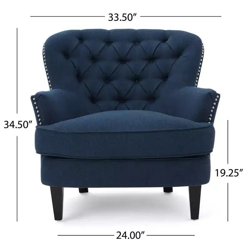 Fauteuil capitonné Tafton - Christopher Knight Home