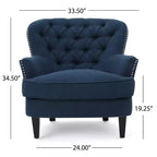Fauteuil capitonné Tafton - Christopher Knight Home