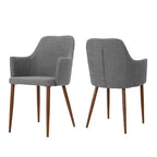Lot de 2 chaises de salle à manger Zeila Mid-Century - Christopher Knight Home