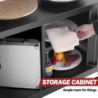 Table de préparation et desserte de cuisine mobile Royal Gourmet avec rangement