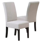 Lot de 2 chaises de salle à manger en tissu T-Stitch – Christopher Knight Home