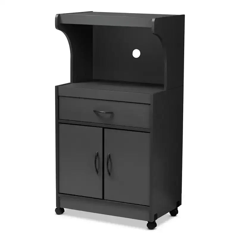 Tannis Finished Kitchen Cabinet - Baxton Studio