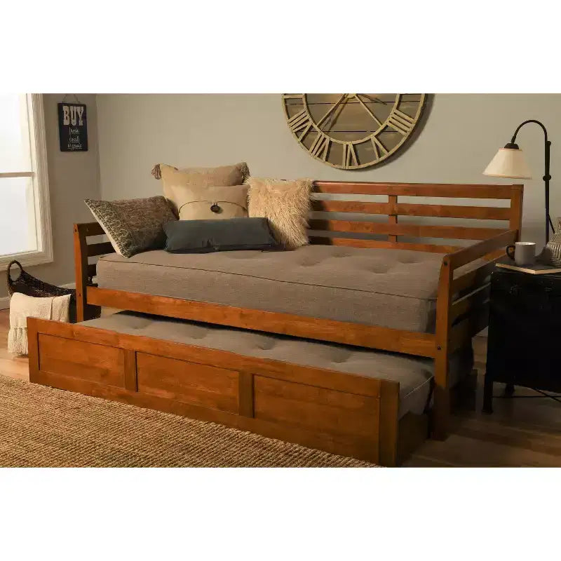 Cadre de lit de repos gigogne simple Yorkville seulement - Confort double