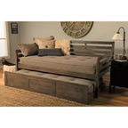 Cadre de lit de repos gigogne simple Yorkville seulement - Confort double