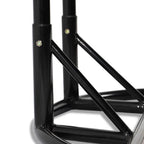 LeisureMod Fauteuil suspendu œuf 2 places avec support - Balançoire hamac de patio en rotin osier intérieur/extérieur avec coussins