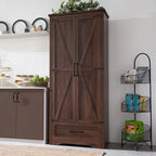 Meuble de garde-manger de cuisine de ferme, armoires de rangement en bois