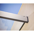 Auvent de porte et fenêtre Sophia de 91 cm, gris et transparent