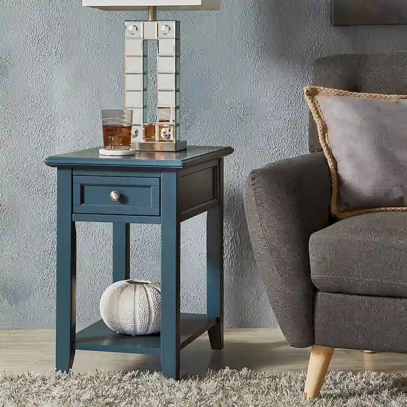 Table d'appoint à 1 tiroir Zayden avec station de charge par iNSPIRE Q Bold