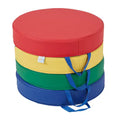 SoftZone Round Carry Me Floor Cushion 4-Piece - Assorted