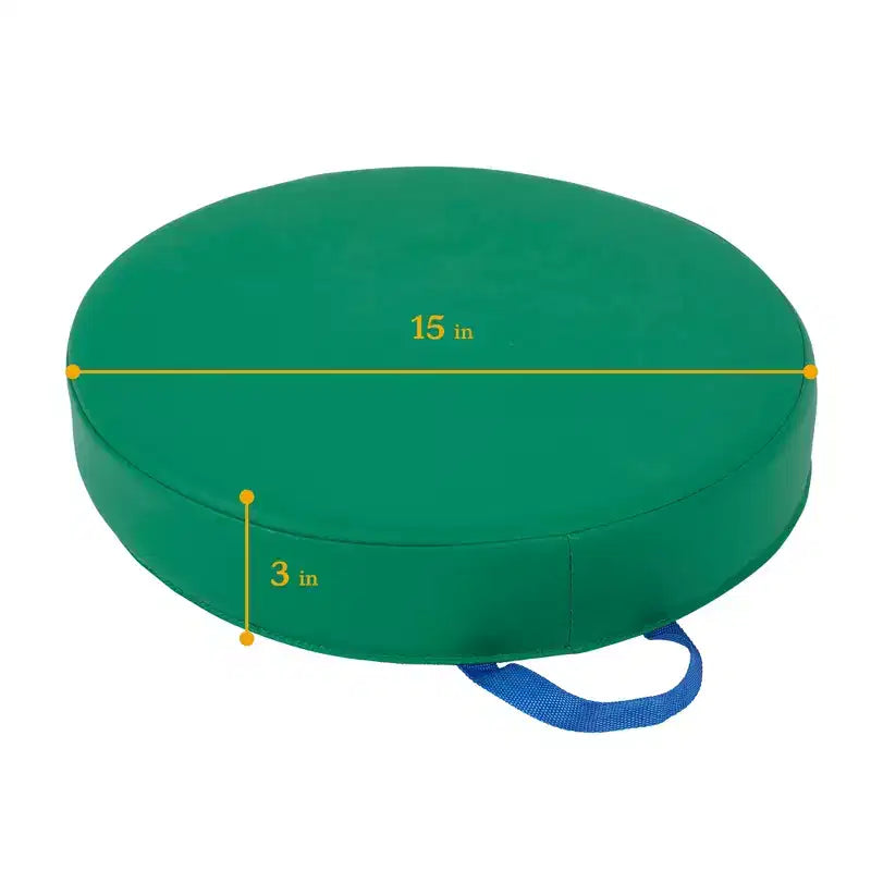 Coussin de sol rond SoftZone Carry Me en 4 pièces – Assorties