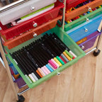 Chariot de rangement à roulettes 12 tiroirs ECR4Kids Everyday, Organisateur mobile