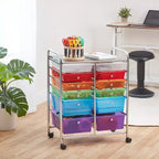Chariot de rangement à roulettes 12 tiroirs ECR4Kids Everyday, Organisateur mobile