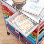 Chariot de rangement à roulettes 12 tiroirs ECR4Kids Everyday, Organisateur mobile