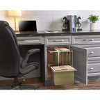 Rev-A-Shelf Système de rangement à 2 niveaux pour tiroir-classeur de 14,5 po pour dossiers de format lettre et légal, pour bureau à domicile ou rangement, chrome, RAS-FD-KIT
