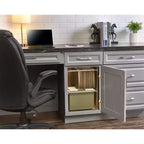 Rev-A-Shelf Système de rangement à 2 niveaux pour tiroir-classeur de 14,5 po pour dossiers de format lettre et légal, pour bureau à domicile ou rangement, chrome, RAS-FD-KIT