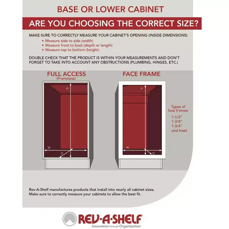 Rev-A-Shelf Système de rangement à 2 niveaux pour tiroir-classeur de 14,5 po pour dossiers de format lettre et légal, pour bureau à domicile ou rangement, chrome, RAS-FD-KIT