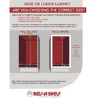 Rev-A-Shelf Système de rangement à 2 niveaux pour tiroir-classeur de 14,5 po pour dossiers de format lettre et légal, pour bureau à domicile ou rangement, chrome, RAS-FD-KIT