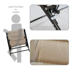 Kozyard Elsa Ensemble de 3 Meubles de Patio Extérieur Pliables Rembourrés