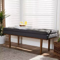 Arne Walnut Finished Bench - Baxton Studio