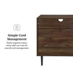 Table de chevet de rangement moderne Rockwell - Saracina Home