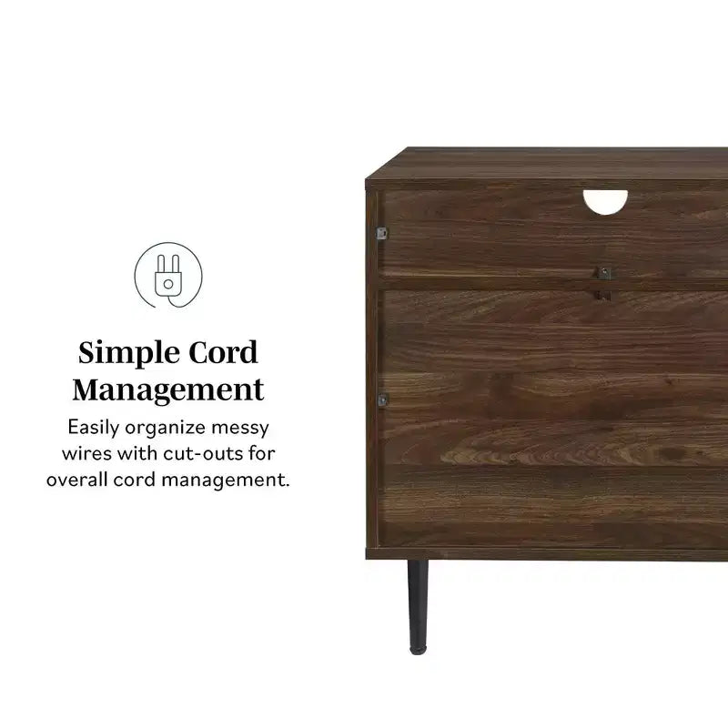Table de chevet de rangement moderne Rockwell - Saracina Home