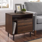 Table de chevet de rangement moderne Rockwell - Saracina Home