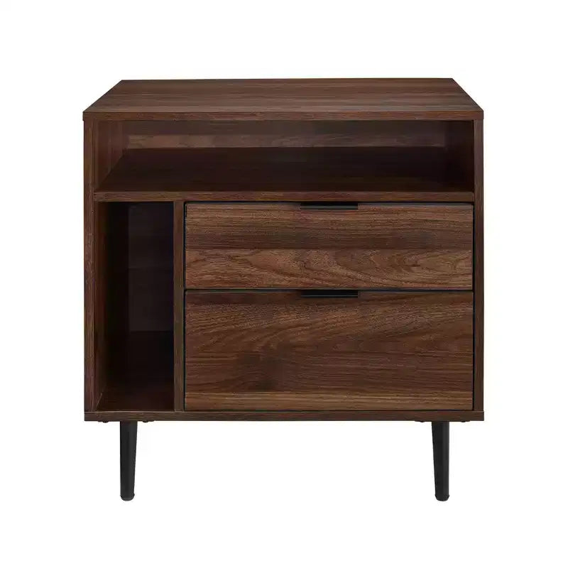 Table de chevet de rangement moderne Rockwell - Saracina Home