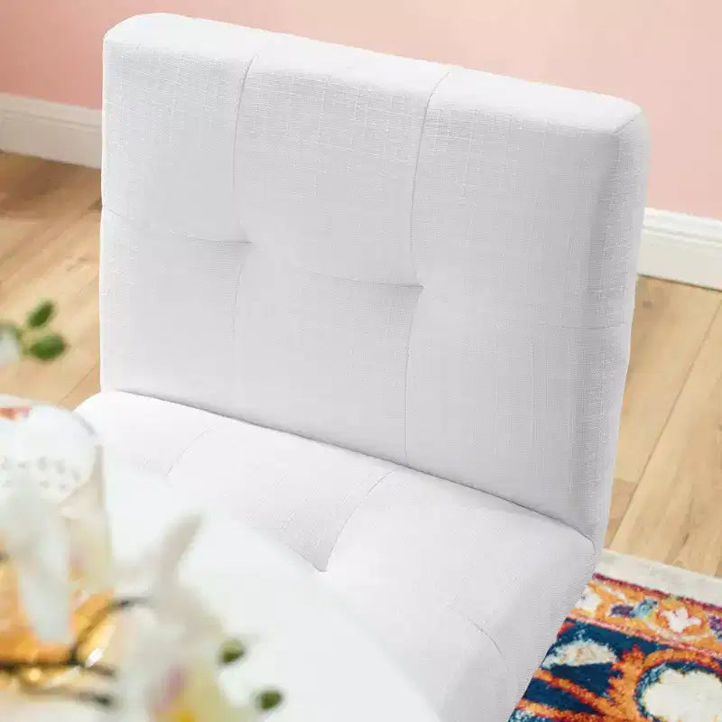 Tabouret de bar en acier inoxydable doré avec revêtement en tissu Privy - Modway
