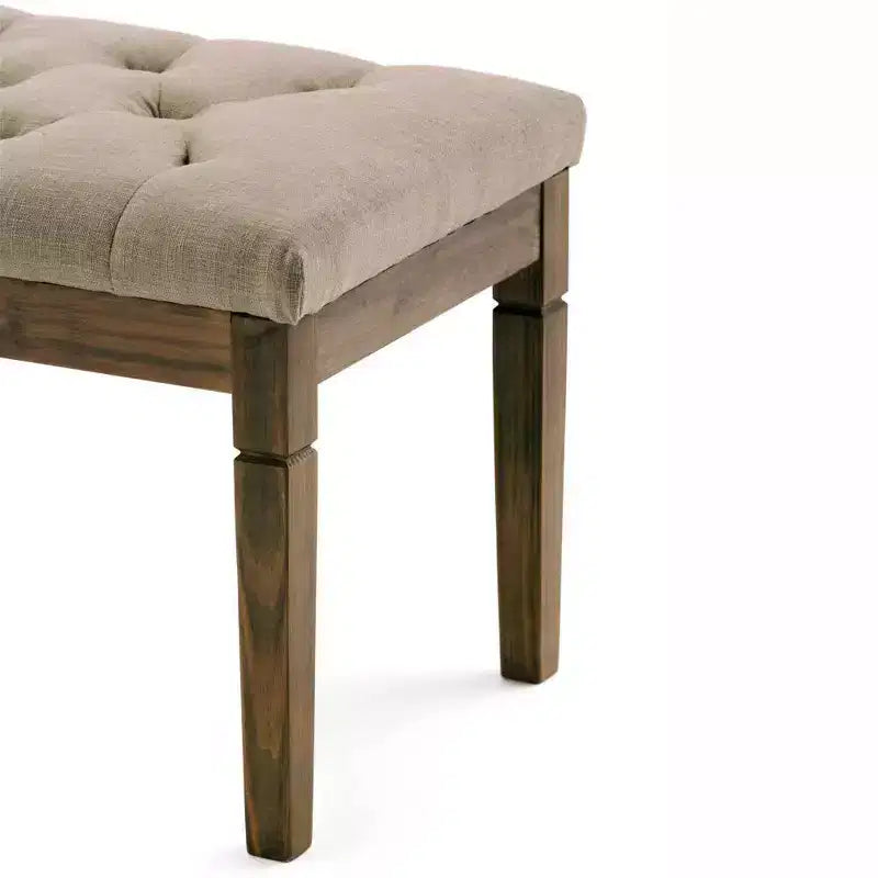 Banc de rangement Hopewell 48 po à boutons - WyndenHall