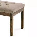 Banc de rangement Hopewell 48 po à boutons - WyndenHall