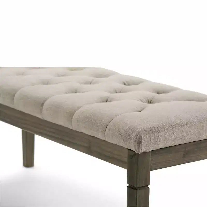 Banc de rangement Hopewell 48 po à boutons - WyndenHall