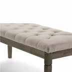 Banc de rangement Hopewell 48 po à boutons - WyndenHall