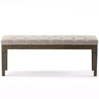Banc de rangement Hopewell 48 po à boutons - WyndenHall