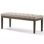 Banc de rangement Hopewell 48 po à boutons - WyndenHall
