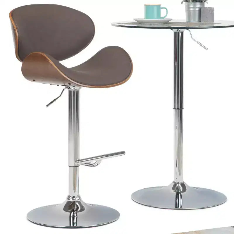 Tabouret de bar Avondale Bentwood à hauteur réglable et vérin à gaz - WyndenHall