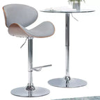 Tabouret de bar Avondale Bentwood à hauteur réglable et vérin à gaz - WyndenHall