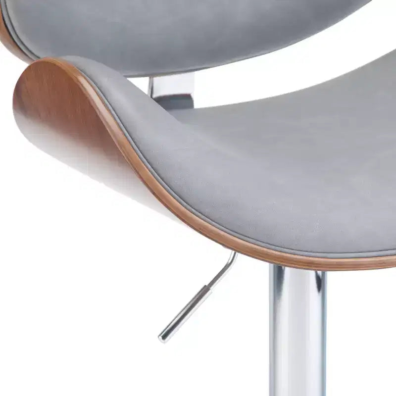 Tabouret de bar Avondale Bentwood à hauteur réglable et vérin à gaz - WyndenHall