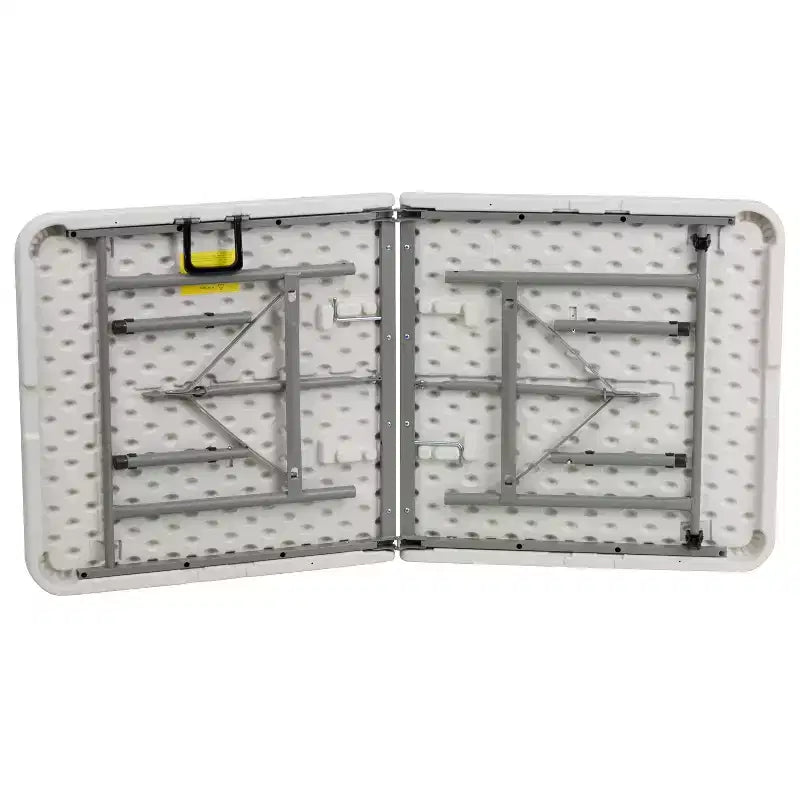 Table pliante bi-pliante en plastique blanc granit de 5 pieds Flash Furniture