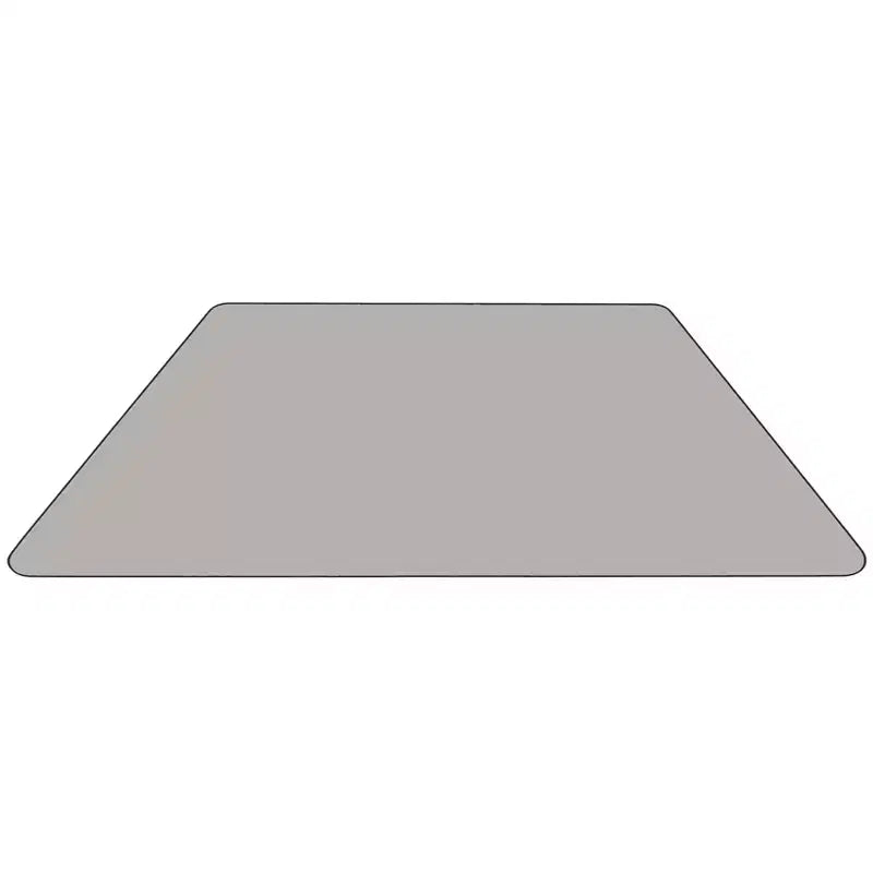 Flash Furniture Table d'activité trapézoïdale en stratifié thermique de 29"W x 57"L - Pieds réglables en hauteur standard