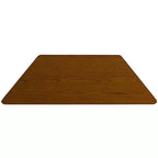 Flash Furniture Table d'activité trapézoïdale en stratifié thermique de 29"W x 57"L - Pieds réglables en hauteur standard