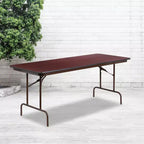 Table de banquet pliante Flash Furniture de 6 pieds en stratifié acajou haute pression