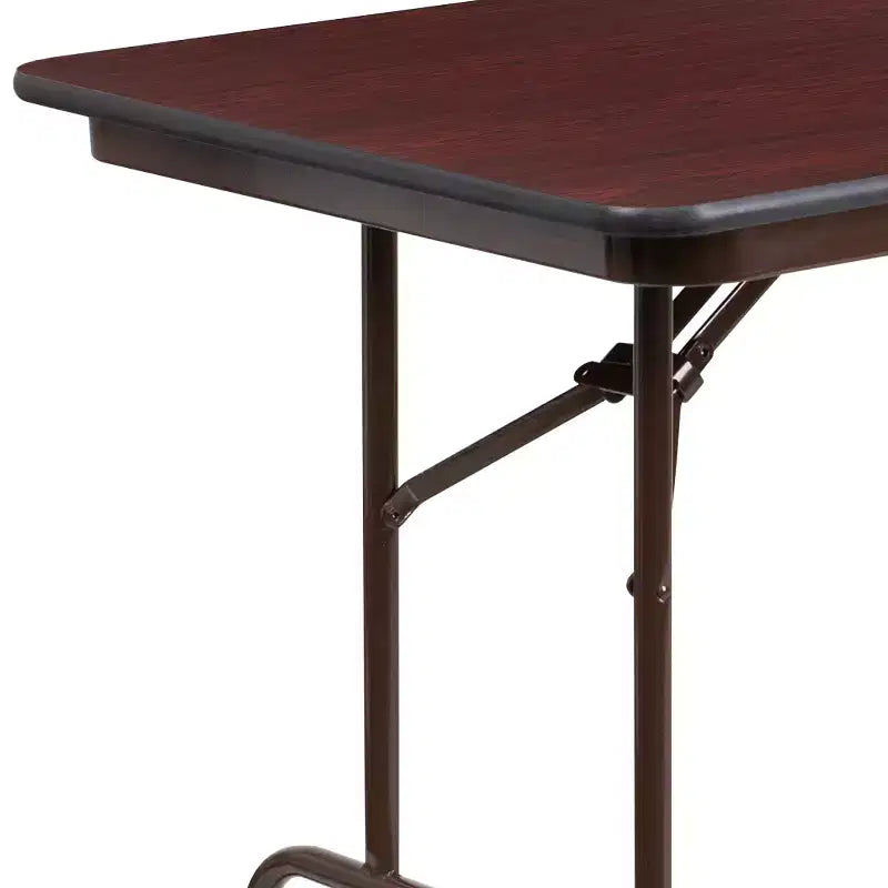 Table de banquet pliante Flash Furniture de 6 pieds en stratifié acajou haute pression