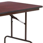 Table de banquet pliante Flash Furniture de 6 pieds en stratifié acajou haute pression