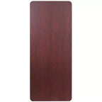 Table de banquet pliante Flash Furniture de 6 pieds en stratifié acajou haute pression